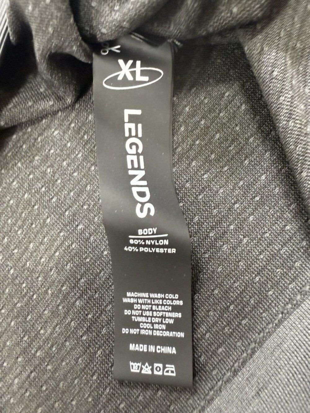 Legends Mens Shirt Size XL Short Sleeve Performance Lightweight Gym Running Gray - Picture 6 of 9
